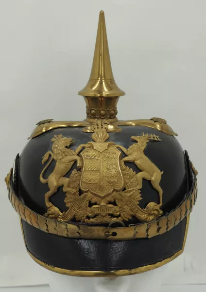 Württemberg 13th Train Battalion Officer Pickelhaube - Named Visuel 1 principal